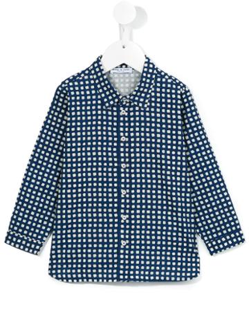 Babe And Tess - Checked Shirt - Kids - Cotton - 4 Yrs, Blue