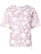 Christian Wijnants Short Sleeve Floral Blouse - White