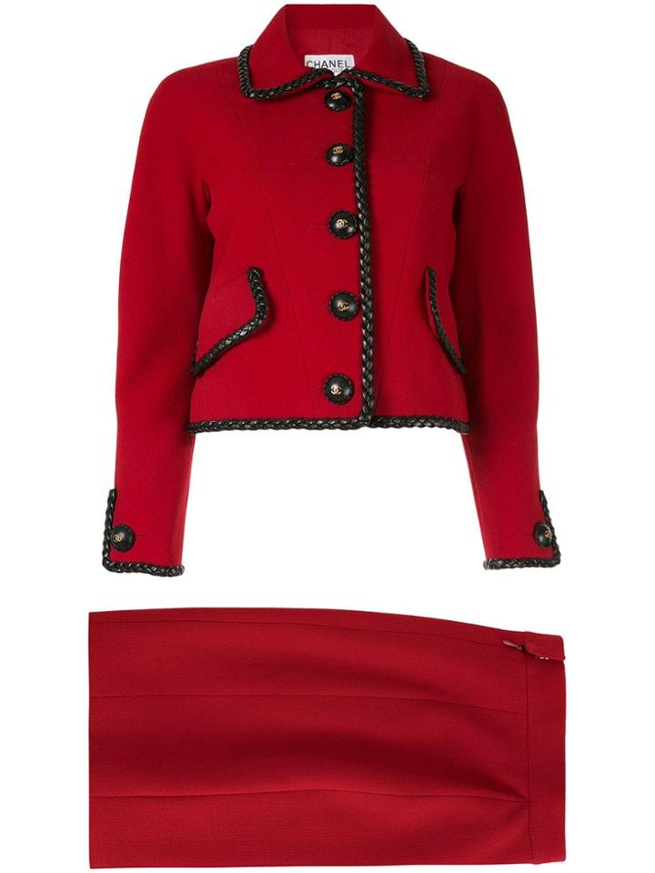 Chanel Vintage Long Sleeve Setup - Red