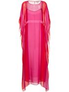 Dhela Kaftan Long Dress - Pink & Purple