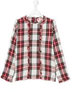 American Outfitters Kids Plaid Shirt With Ruffles - Red