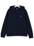 Ralph Lauren Kids Hooded Zipped Jacket - Blue