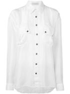 Faith Connexion Patch Pocket Shirt, Women's, Size: S, White, Silk