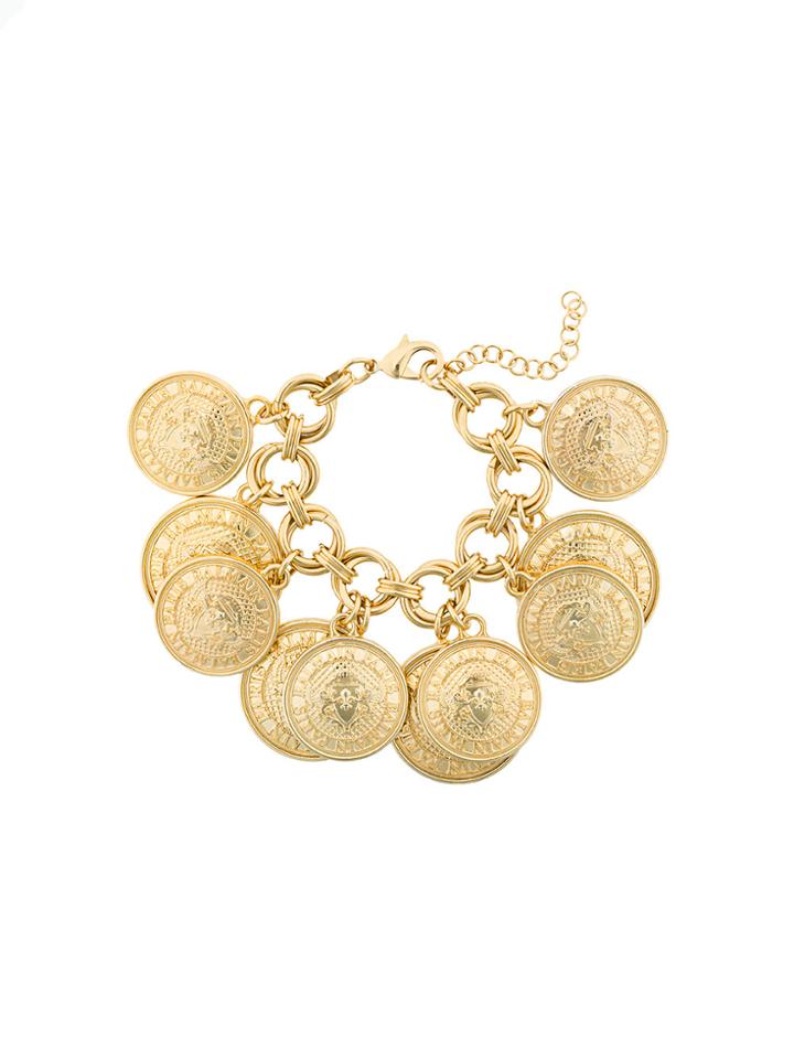 Balmain Medallion Chain Bracelet - Metallic