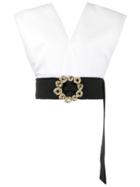 Dorothee Schumacher Feather Collar Top - White