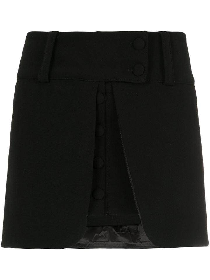 Andrea Bogosian Buttoned Skirt - Black