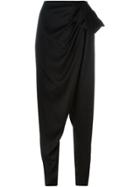 Lanvin Draped Trousers - Black