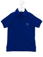 Stone Island Kids Logo Patch Polo Shirt, Boy's, Size: 8 Yrs, Blue