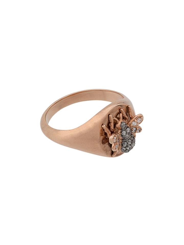 Maha Lozi Bee Ring - White