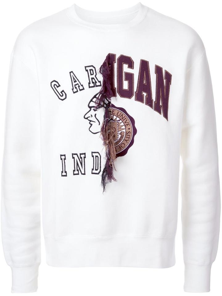 Doublet Contrast Print Sweatshirt