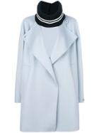 Sport Max Code Wide Lapel Coat - Blue