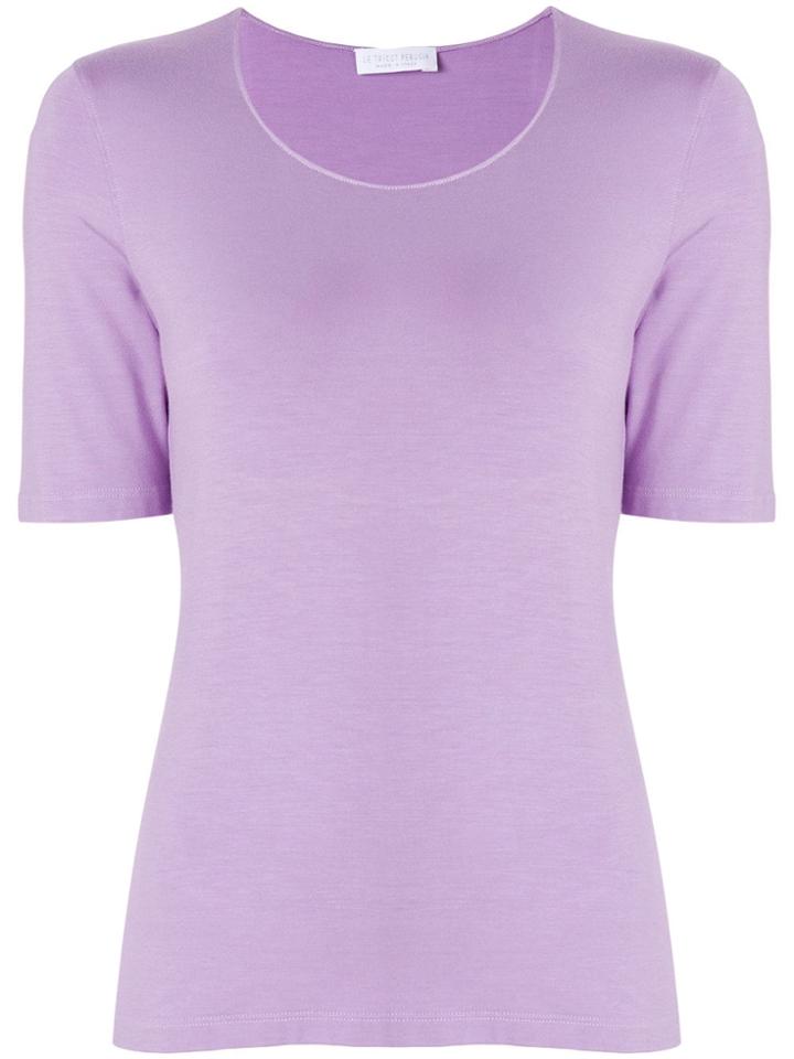 Le Tricot Perugia Basic T-shirt - Pink