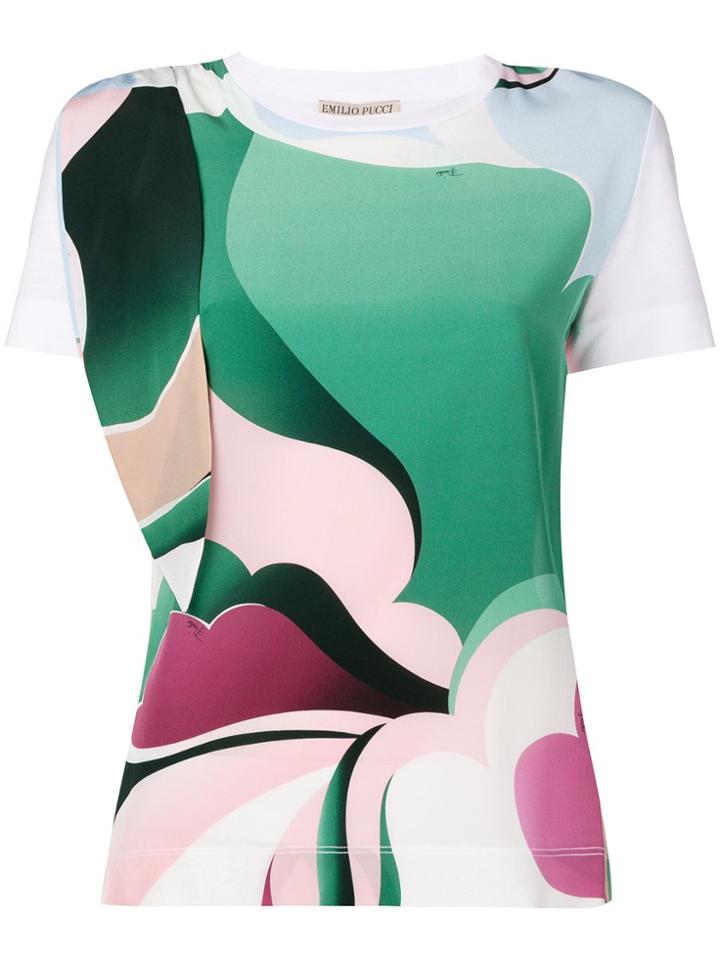 Emilio Pucci Abstract Print T-shirt - White