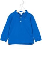 Burberry Kids - Long Sleeve Polo Shirt - Kids - Cotton - 6 Mth, Infant Boy's, Blue