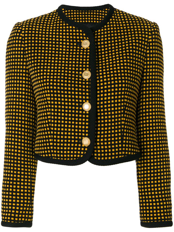 Versace Vintage Versus Cropped Jacket - Black