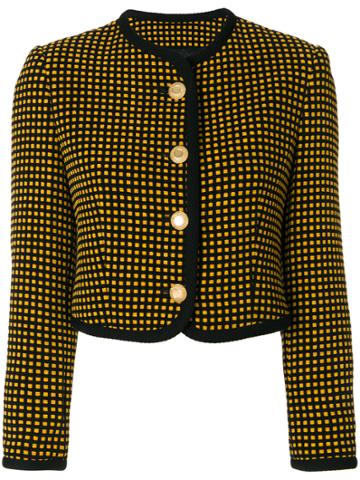 Versace Vintage Versus Cropped Jacket - Black