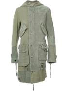 Greg Lauren - Antique Duffle Parka - Men - Cotton/hemp - 1, Green, Cotton/hemp