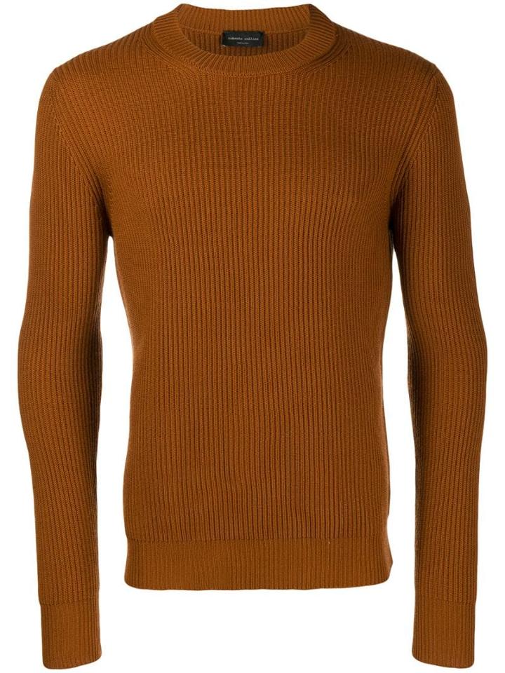 Roberto Collina Knitted Sweater - Brown