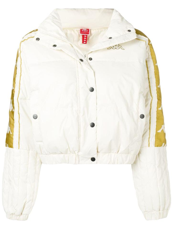 Kappa Logo Bomber Jacket - White