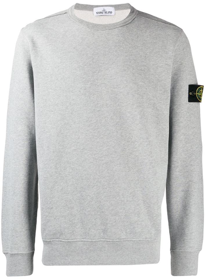 Stone Island Ribbed Crew Neck Jumper - Grey