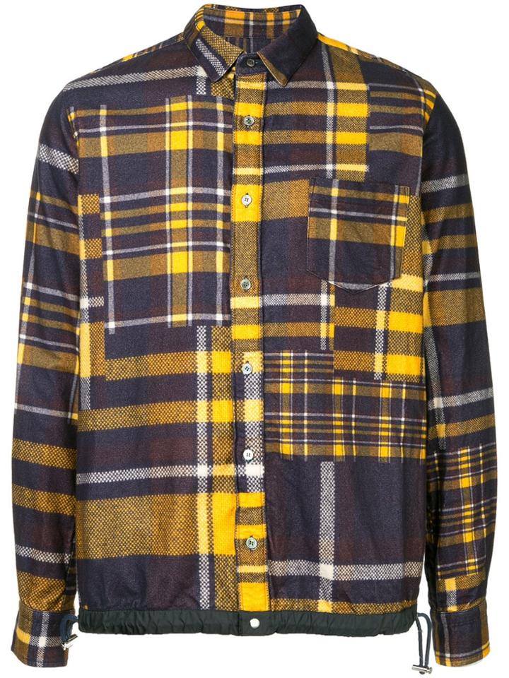 Sacai Patchwork Shirt Jacket - Multicolour