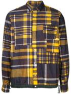 Sacai Patchwork Shirt Jacket - Multicolour