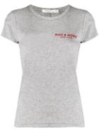 Rag & Bone Logo Print Crew Neck T-shirt - Grey