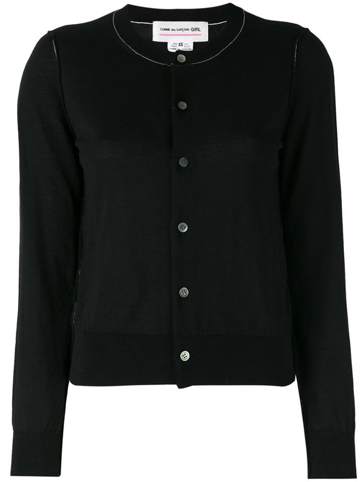 Comme Des Garçons Girl Gilet Cardigan - Black