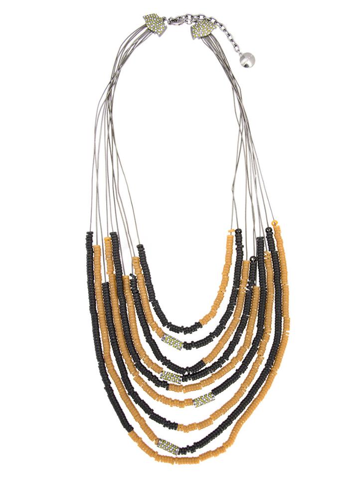 Camila Klein Correntária Resin Details Necklace - Metallic