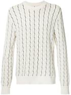 Maison Margiela Shifting Stitch Jumper, Men's, Size: Large, White, Cotton/nylon