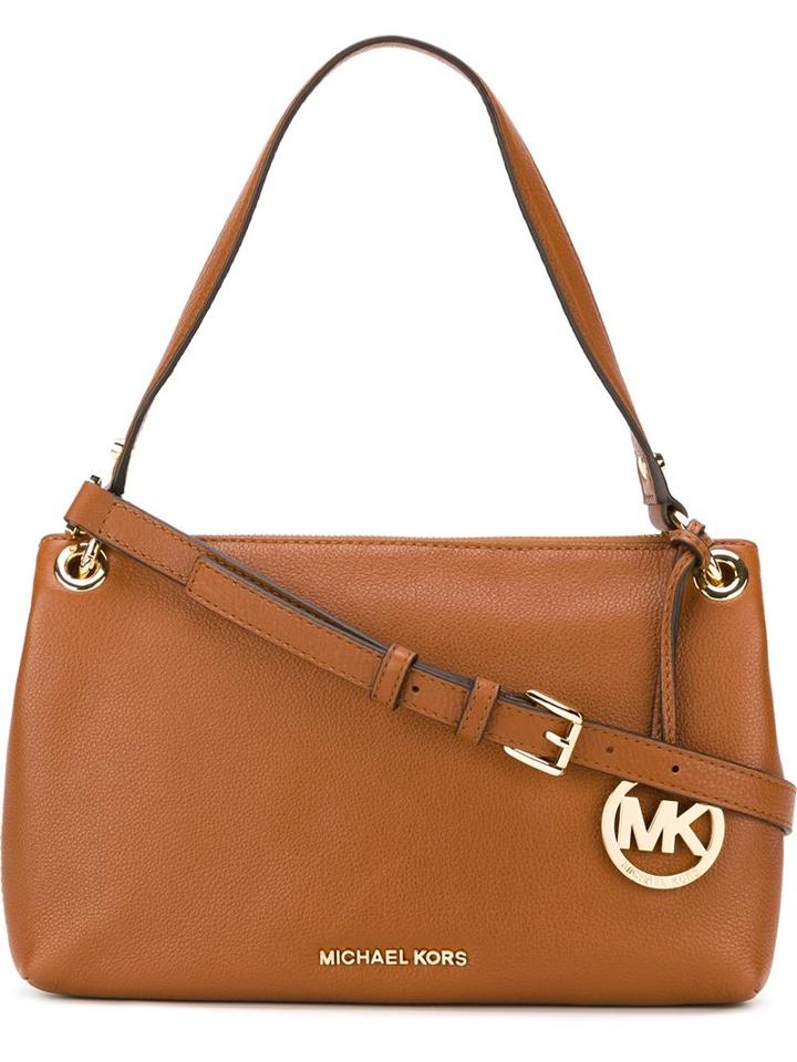 Michael Michael Kors Textured Zip Up Shoulder Bag