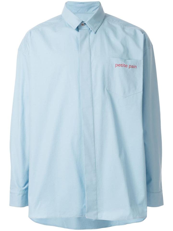 Walk Of Shame Petit Pain Oversized Shirt - Blue
