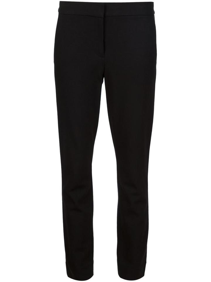 Diane Von Furstenberg Cropped Trousers, Women's, Size: 8, Black, Viscose/polyamide