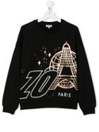 Kenzo Kids Teen Paris Space Sweatshirt - Black