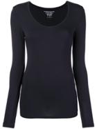 Majestic Filatures U-neck Jumper - Blue