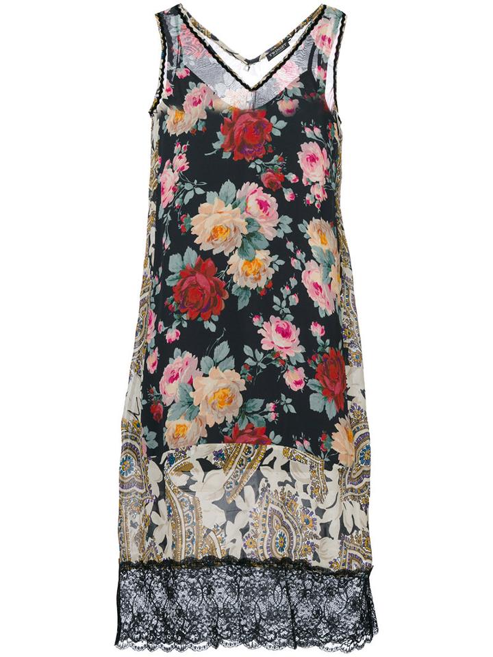 Twin-set - Roses Print Midi Dress - Women - Polyamide/viscose - 44, Polyamide/viscose