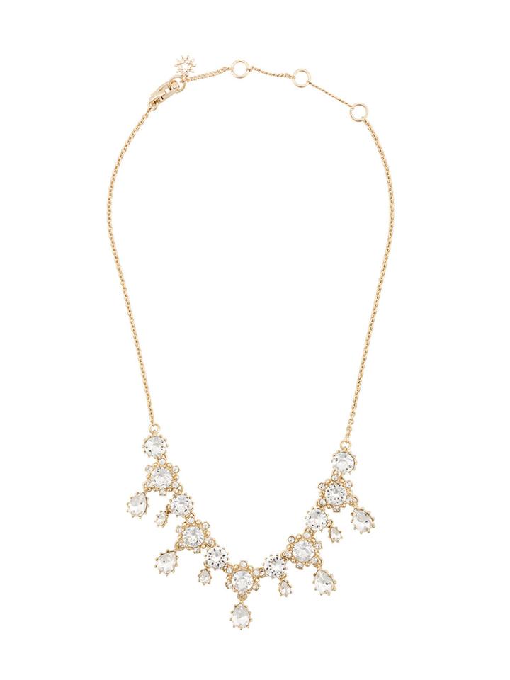 Marchesa Notte Crystal Floral Necklace - Yellow & Orange