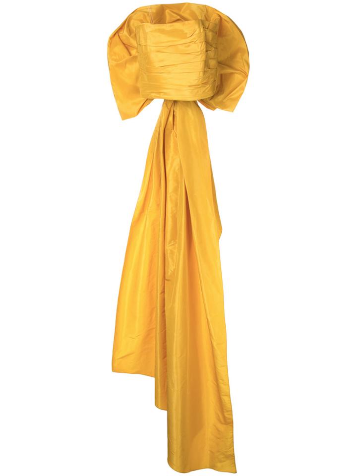 Bambah Back Bow Tube Top - Yellow & Orange
