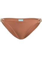 Melissa Odabash Embellished Bikini Bottoms - Brown