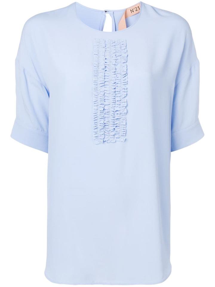 No21 Ruched-detailed Blouse - Blue