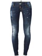 Dsquared2 'skinny' Jeans, Women's, Size: 42, Blue, Cotton/spandex/elastane
