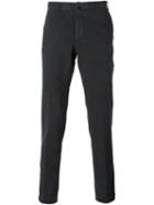 Incotex Straight Leg Chinos, Men's, Size: 54, Grey, Cotton/spandex/elastane