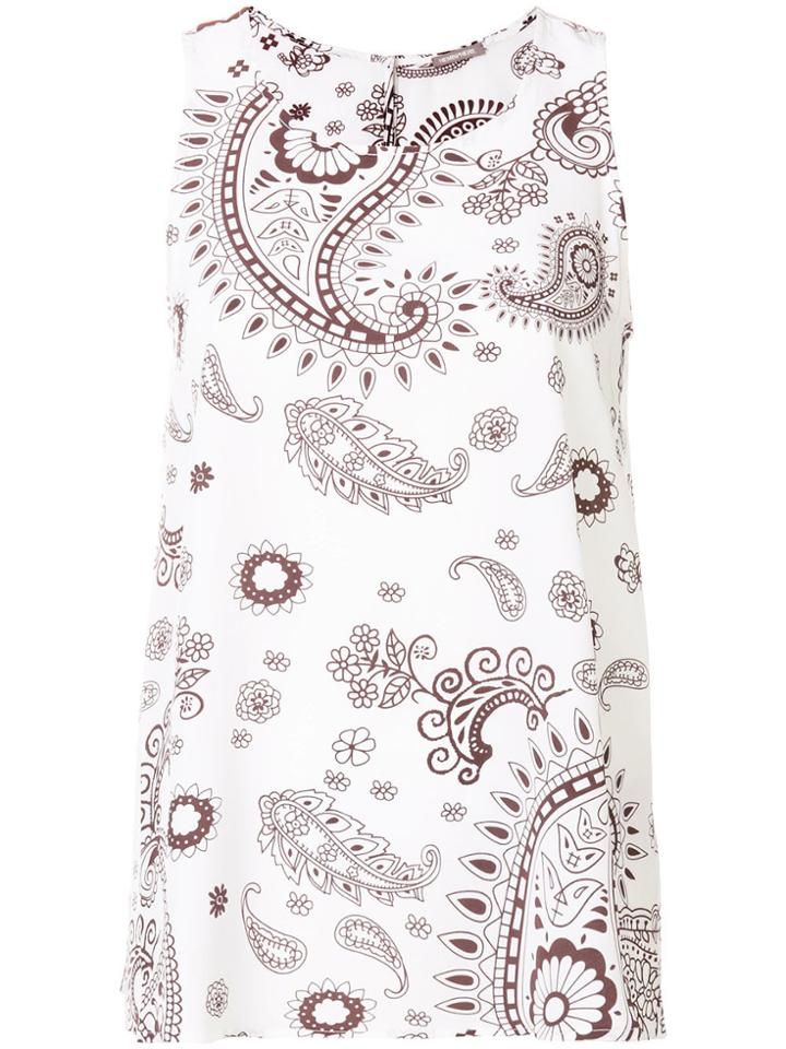Hemisphere Paisley Print Blouse - Neutrals