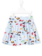 Simonetta Kitchen Print Skirt, Girl's, Size: 6 Yrs, Blue