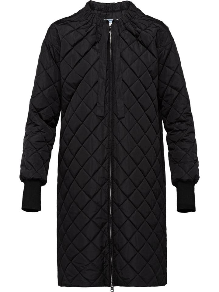 Prada Quilted Down Coat - Black