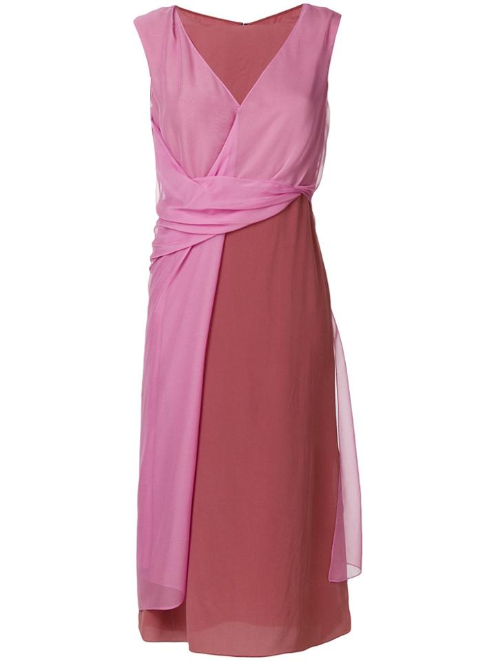 Sies Marjan Wrap Around Dress - Pink & Purple