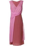 Sies Marjan Wrap Around Dress - Pink & Purple