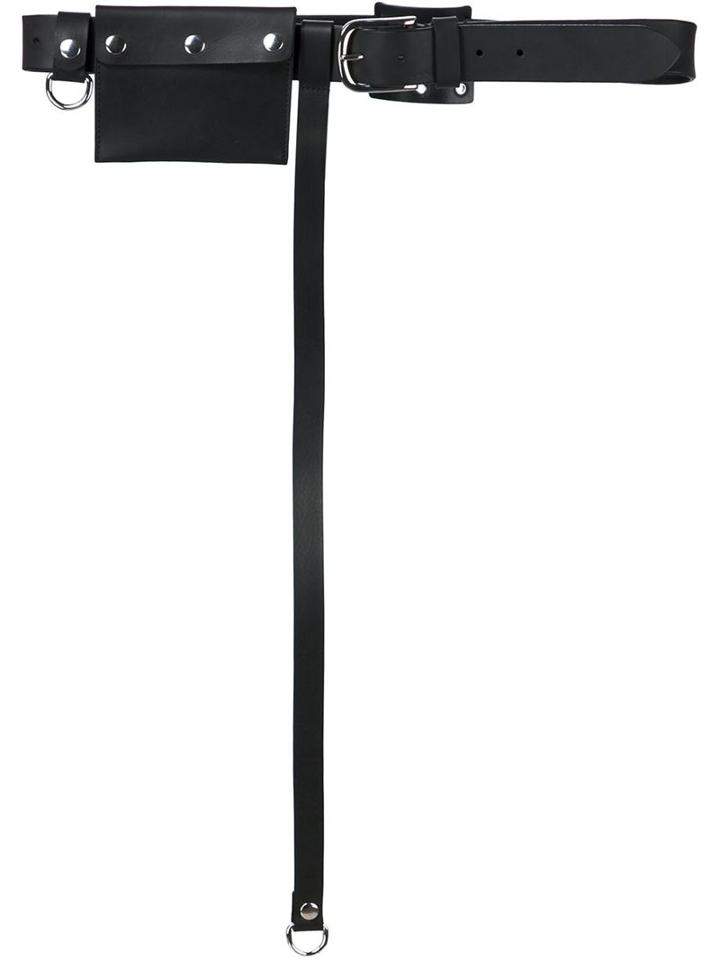 Y / Project Single Accessory Purse Belt, Women's, Black, Leather