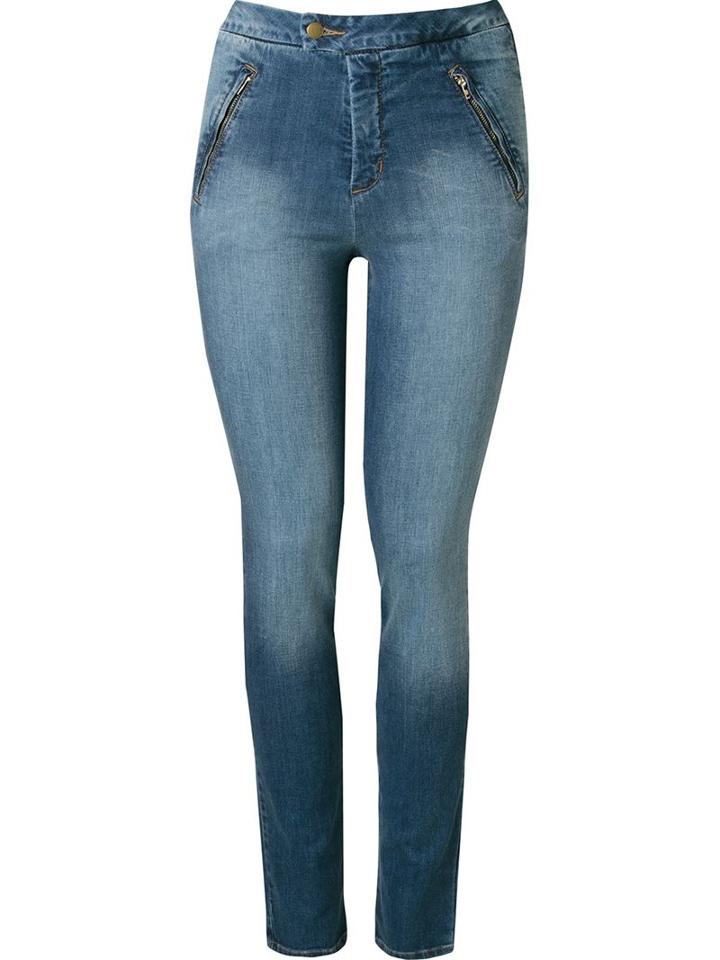 Andrea Marques Mid-rise Skinny Jeans, Women's, Size: 42, Blue, Cotton/spandex/elastane