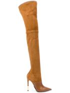 Balmain Thigh-high Boots - Brown